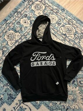 Men's Black Logo Hoodie